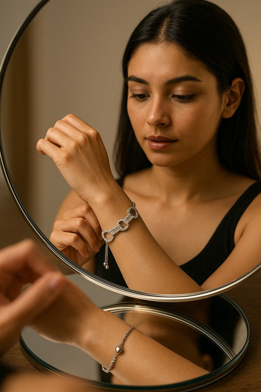 "Elegant Adjustable Link Bracelet for Women - Your perfect link to timeless style"